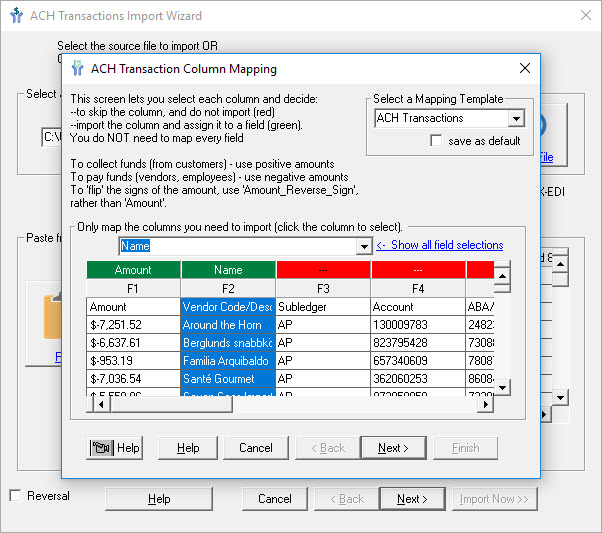 file structure repeating fields