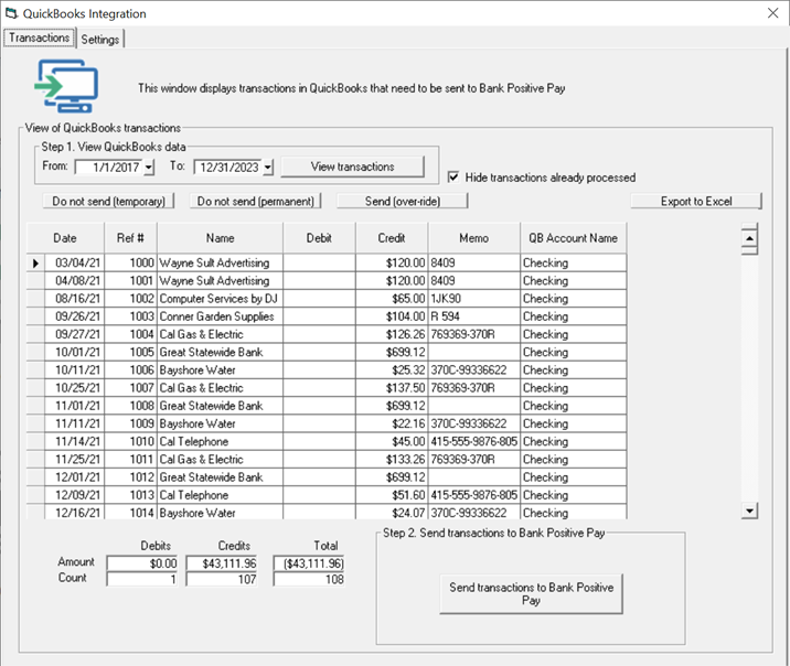 positive pay file format