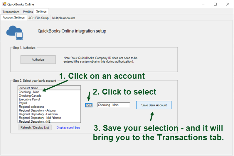 class not registered quickbook connect bill4time