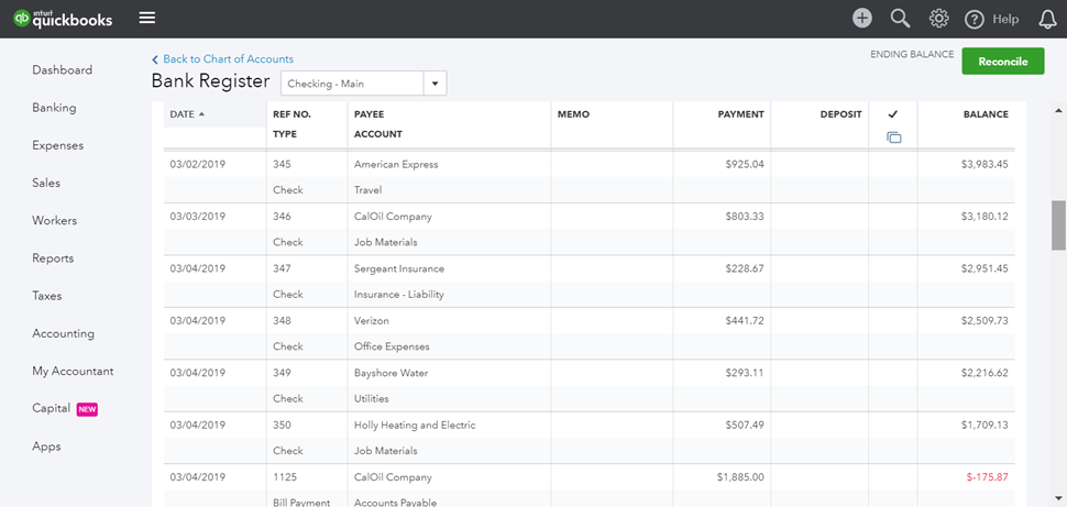 quickbooks download bank transactions match