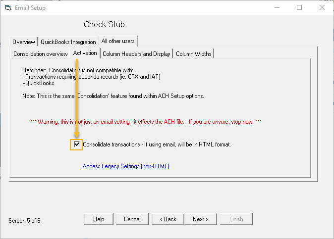 How do I get the check stub detail to show in emails when doing a general  import? – Treasury Software